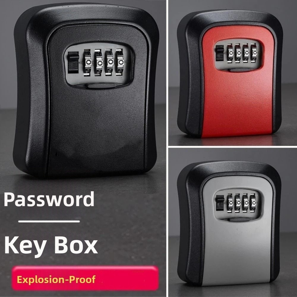 Lockbox Key Secure - Secure Storage Box Wall Mounted Password