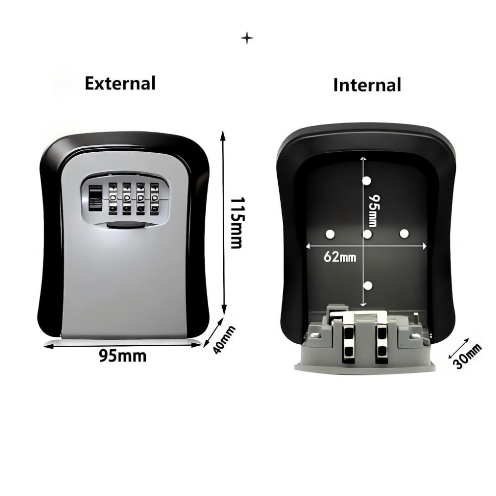 Wall Mount Key Lock Box 4 Digi - đánh giá và giá Lockbox Key Secure