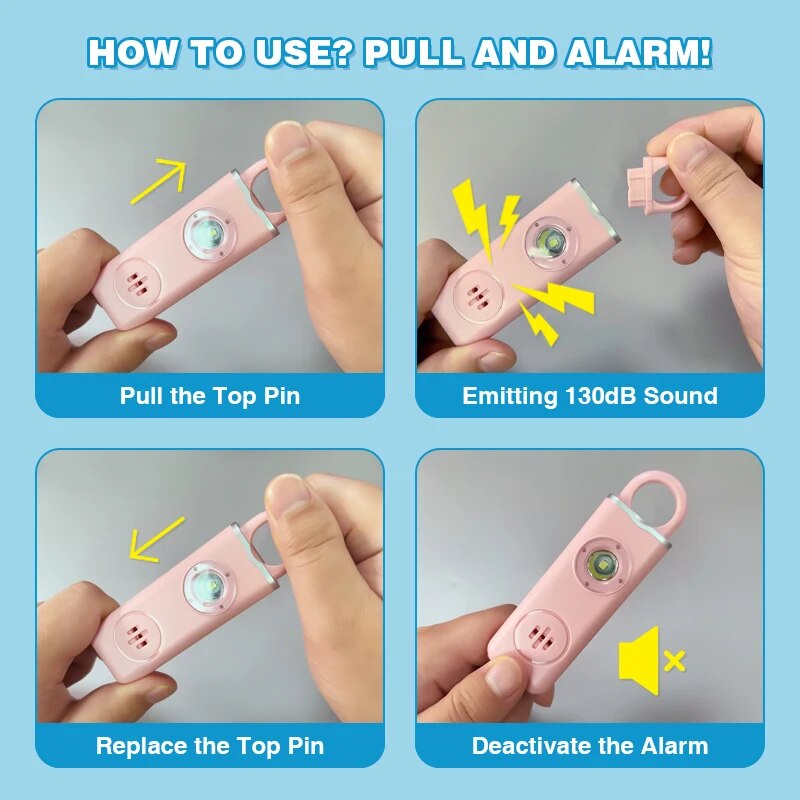He Original Personal Safety Si - đánh giá và giá Personal Alarm Keychain