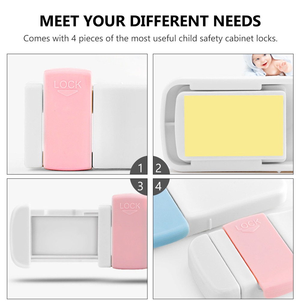 4Pcs Multifunctional Cabinet L - đánh giá và giá Medicine Cabinet Lock