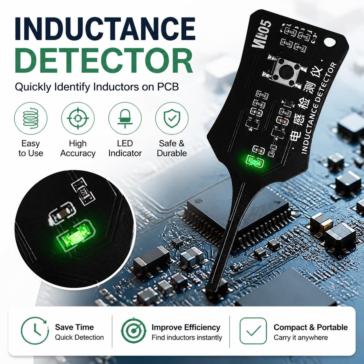 W01 Type C Inductance Tester M - đánh giá và giá Co Detector Plug
