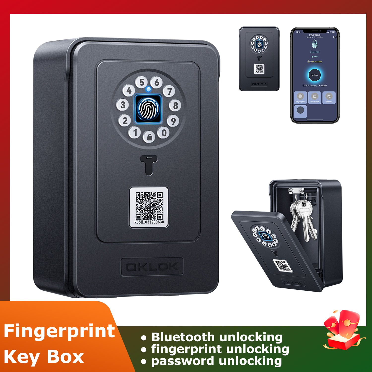 Wireless Smart Lock Box Blueto - đánh giá và giá Lockbox Key Secure