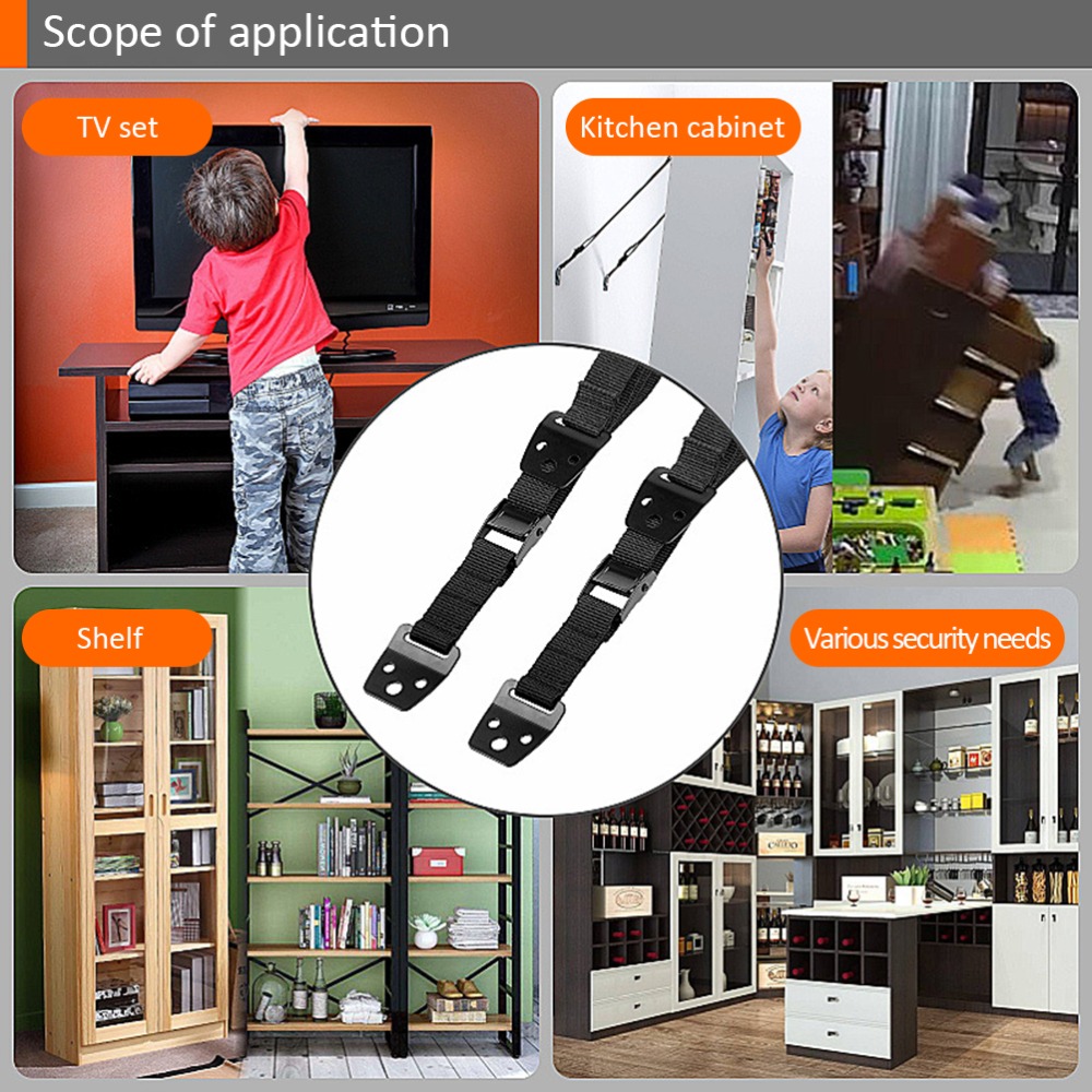2Pcs Secure Nylon Furniture An - đánh giá và giá Earthquake Anchor Strap