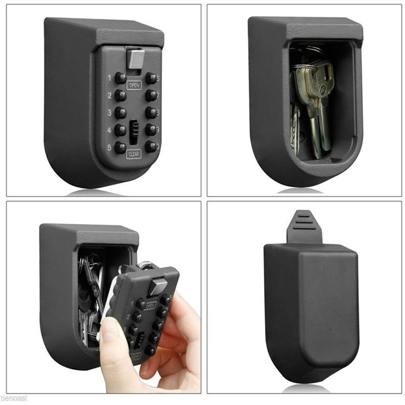 FULL-Wall Mounted Push Button  - đánh giá và giá Lockbox Key Secure