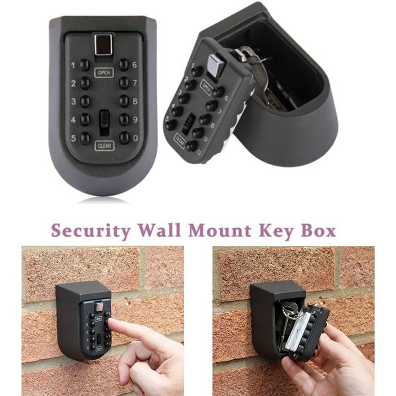 FULL-Wall Mounted Push Button  - đánh giá và giá Lockbox Key Secure