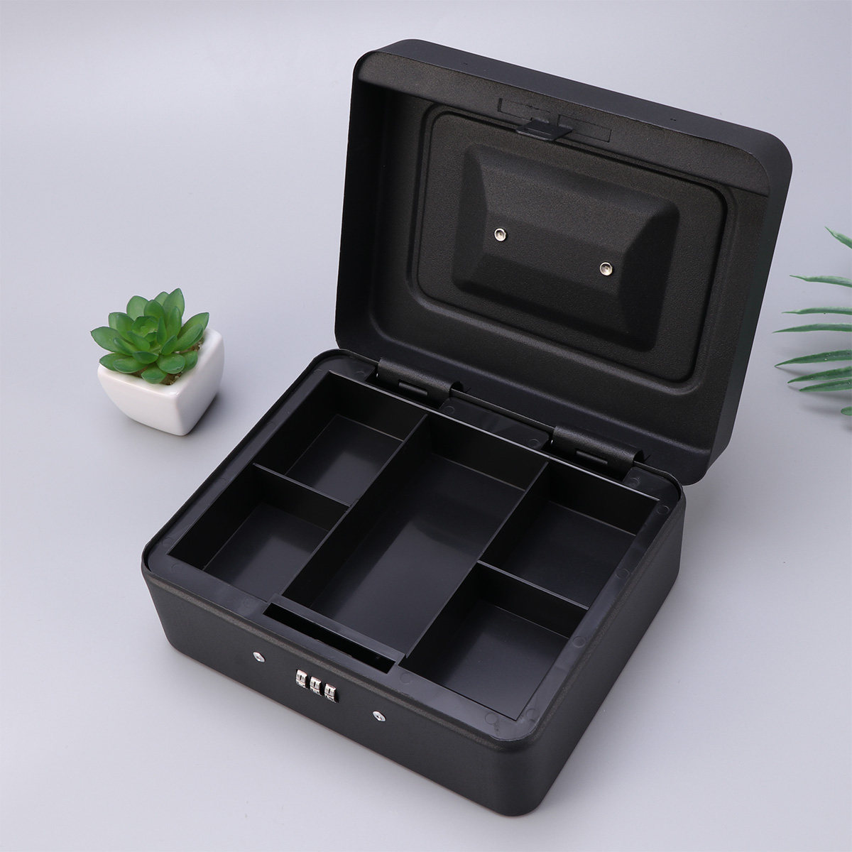 Heavy Duty Metal Cash Box with - đánh giá và giá Lockbox Key Secure